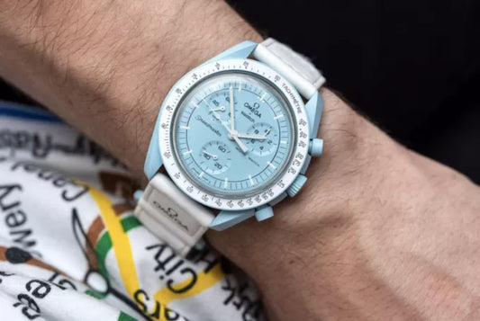 Omega Swatch Baby Blue Watch