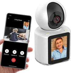 Video calling camera with HD display