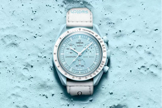 Omega Swatch Baby Blue Watch