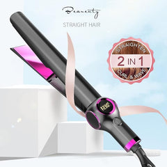 2-in-1 Hair Curler and Straightener