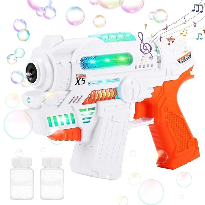 Bubble Gun With Sound & Light