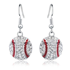 Men's And Women's European And American Style Creative Design Baseball Earrings Jewelry