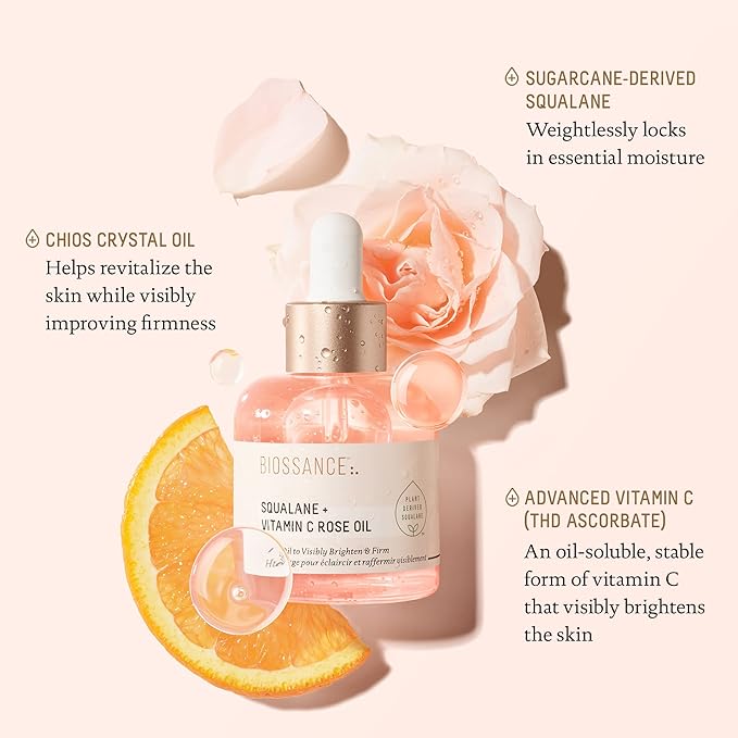 Biossance | Squalane + Vitamin C Rose Oil